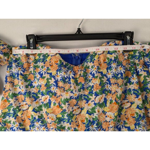 Anthropologie Mable Dress Womens Medium Floral Off-Shoulder Puff Sleeve - Picture 3 of 8